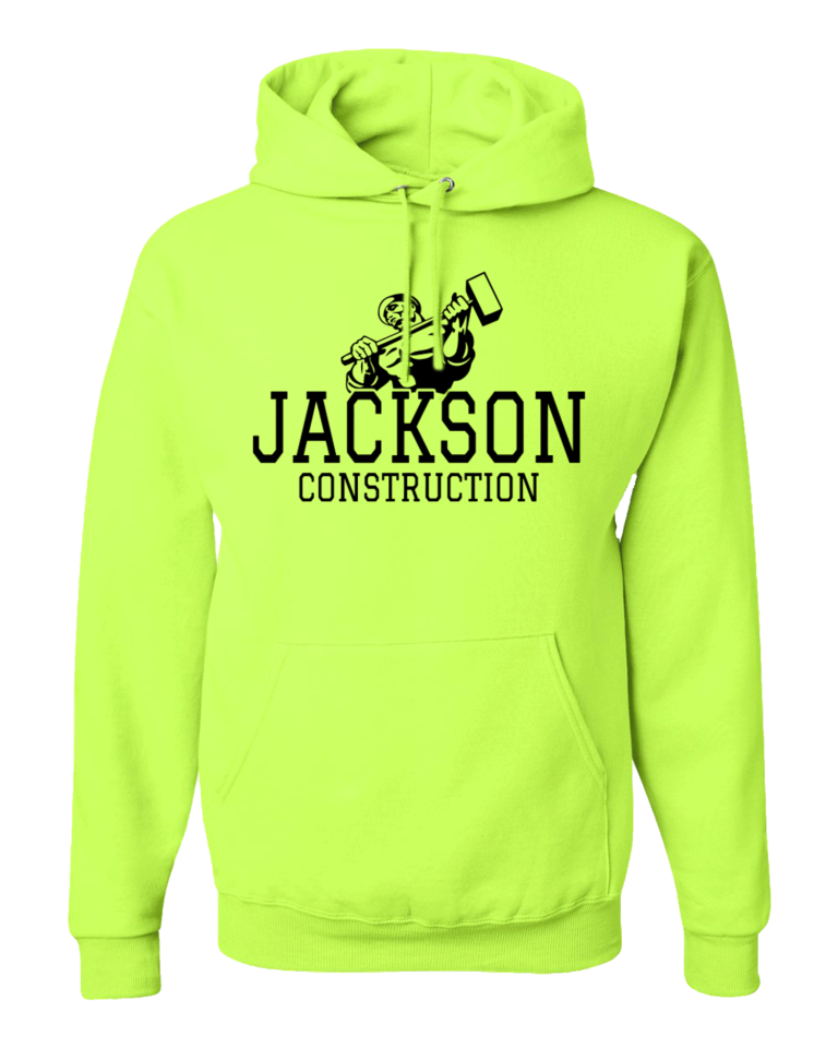 Green High Vis Cheap Workwear Hoodies