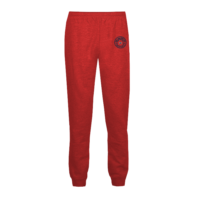 CUSTOM BADGER football SWEATPANTS AND JOGGERS- 121500 red arlington wildcats