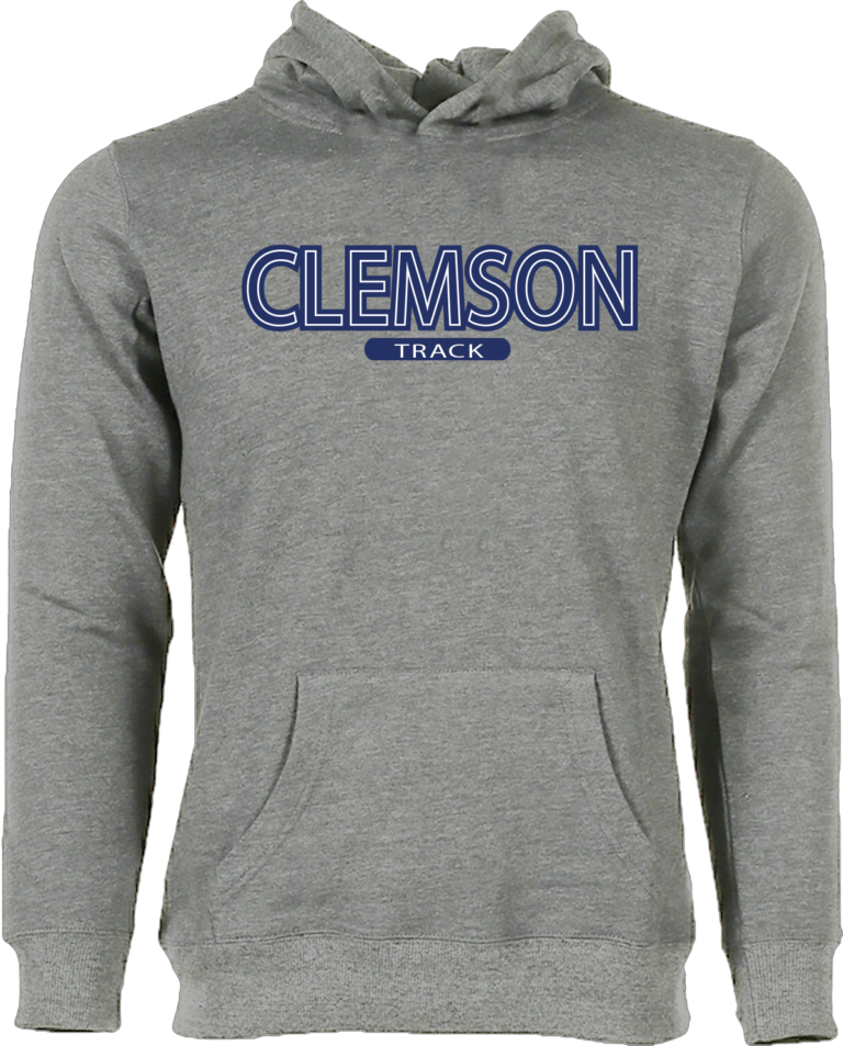 TRACK CUSTOM HUMBLE HOODIES - HOODS Gray Clemson Track