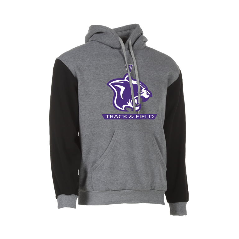 TRACK CUSTOM SPORTIE HOODIES - HOODC Black Purple Panthers Track Team