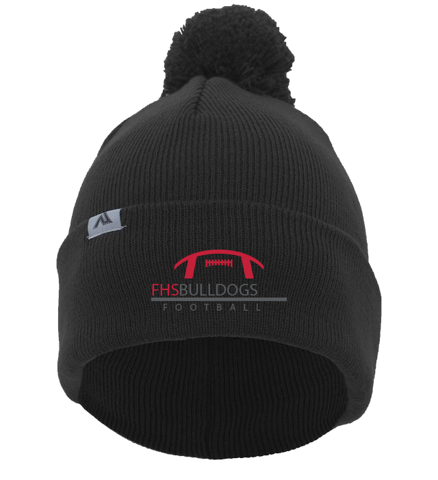 CUSTOM PACIFIC Football HEADWEAR BEANIES - 641K Black FHS Bulldog Football