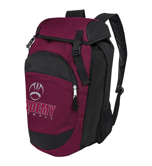 CUSTOM football HIGH FIVE BACKPACK - 327870 maroon academy football