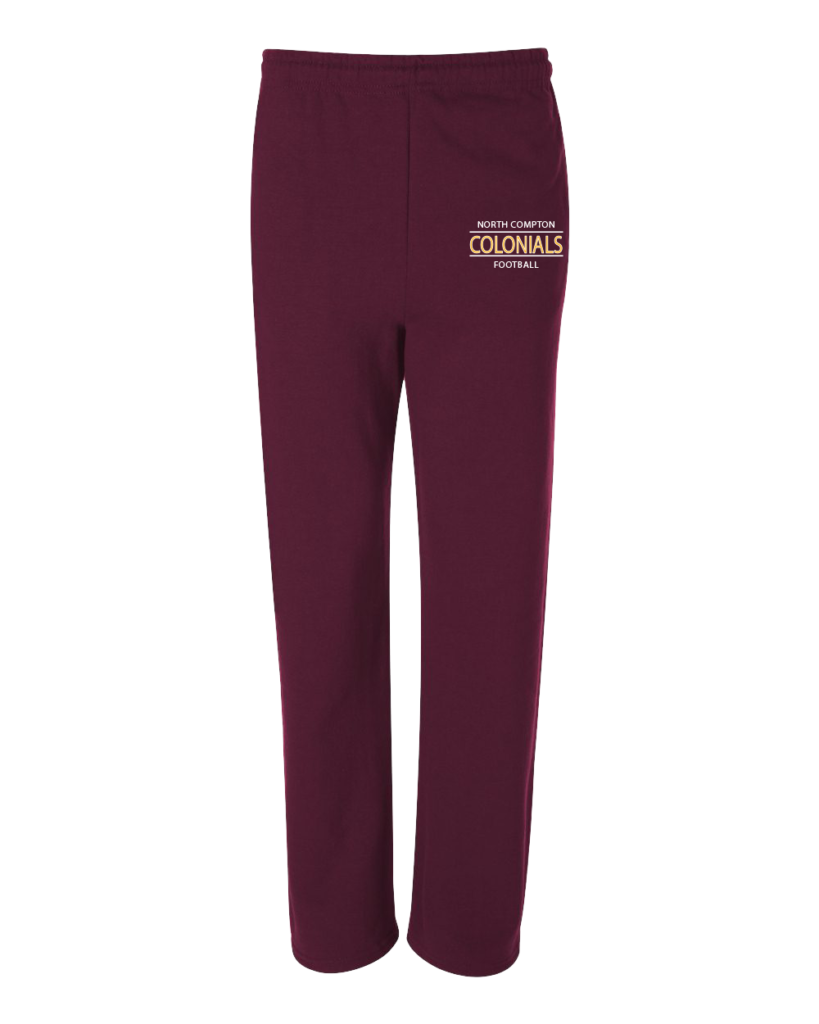 CUSTOM JERZEES football SWEATPANTS AND JOGGERS - 974MPR maroon panthers football