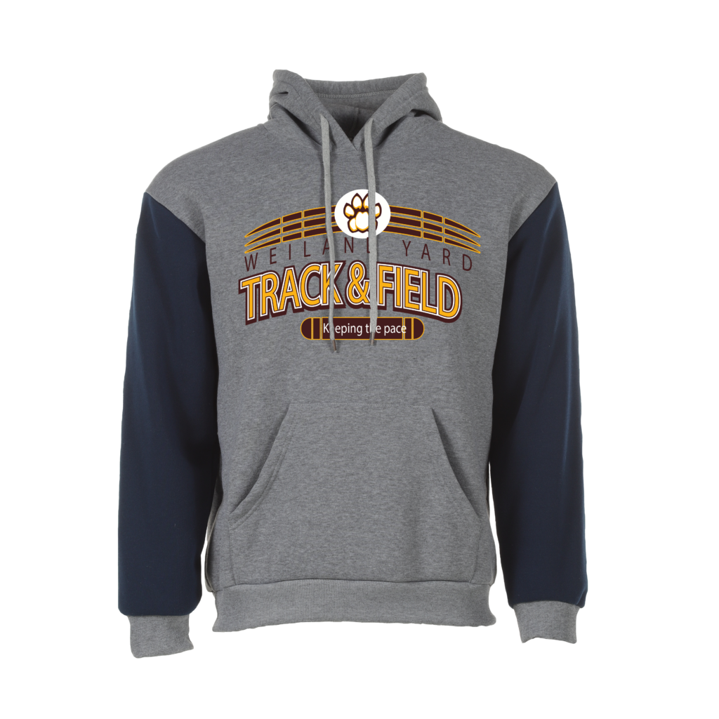 TRACK CUSTOM SPORTIE HOODIES - HOODC Navy Weiland Track and Field