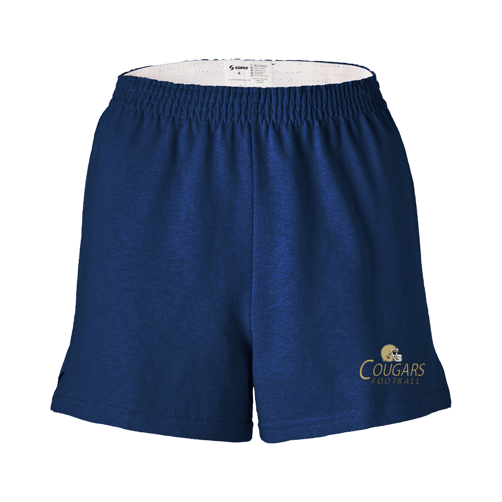 CUSTOM SOFFE Football TEAM SHORTS - M037 Navy Cougars Football