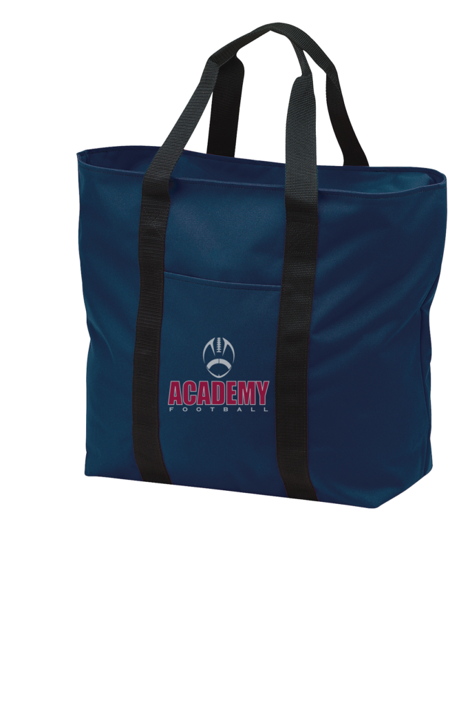 CUSTOM PORT AUTHORITY football BAG - B5000 navy academy football