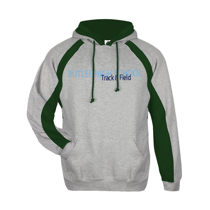 CUSTOM HOOK HOODIES - 126200 Oxford Fores Butler High School Track and Field