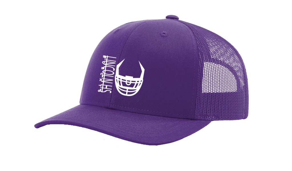 CUSTOM RICHARDSON football HAT - 112 Purple Lincoln HS Bobcats