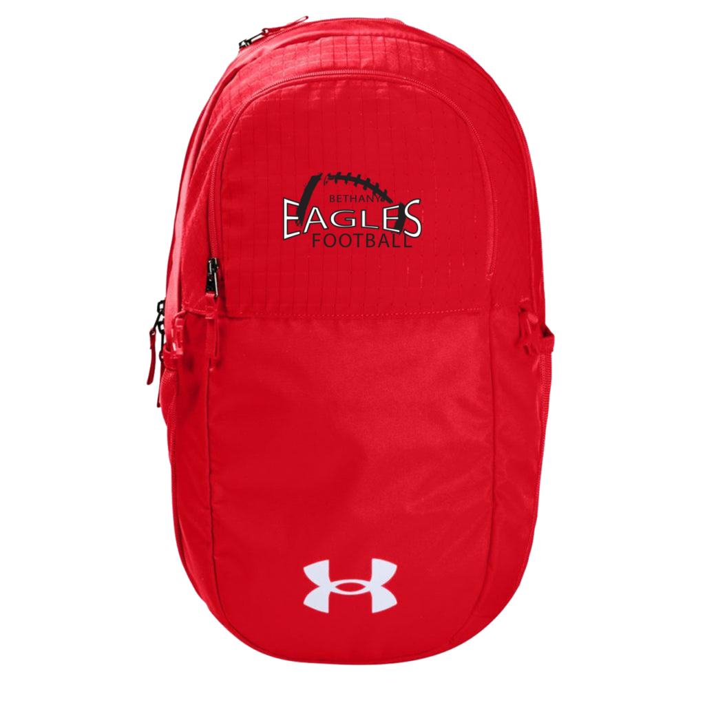 CUSTOM UNDER ARMOUR football BACKPACK - 1350097 red bethany eagles