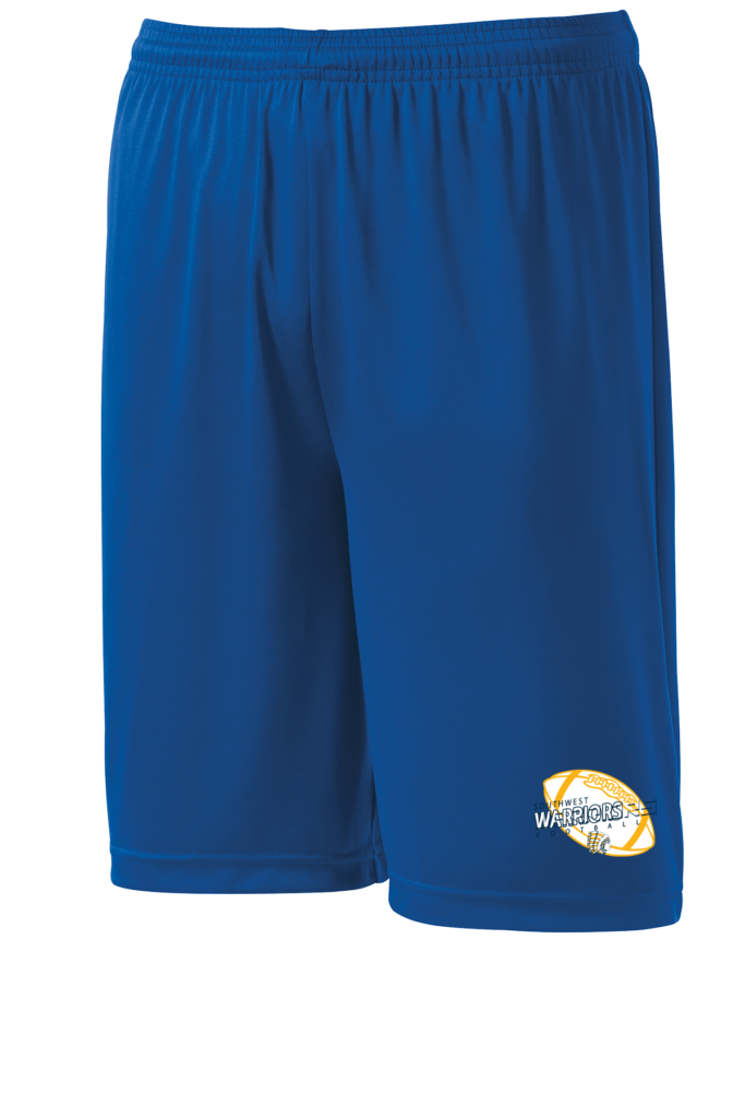 CUSTOM SPORT-TEK Football TEAM SHORTS - ST355 Royal Northwest Warriors Football