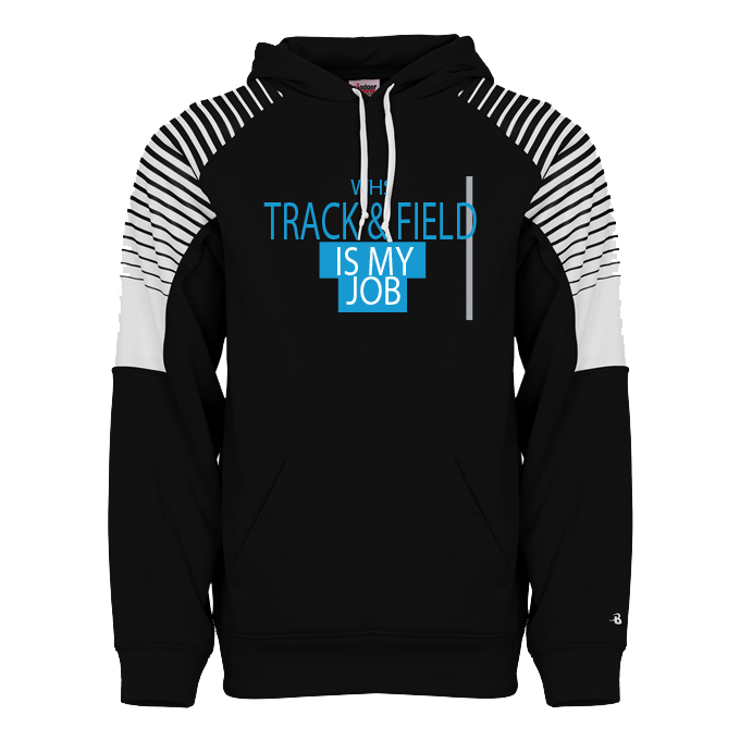 CUSTOM LINE UP Track HOODIES - 140500Black Track and Field