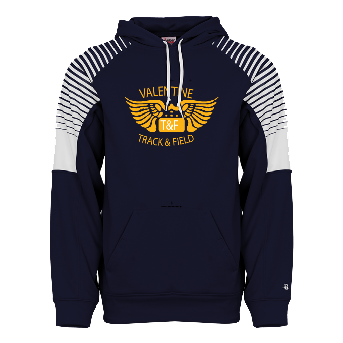 CUSTOM LINE UP Track HOODIES - 140500 Navy Valentine Track and Field